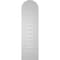 Ekena Millwork Round Top Surface Mount PVC Gable Vent: Functional, w/ 3-1/2"W x 1"P Standard Frame, 12"W x 42"H GVPRT12X4201SF - alternate 3